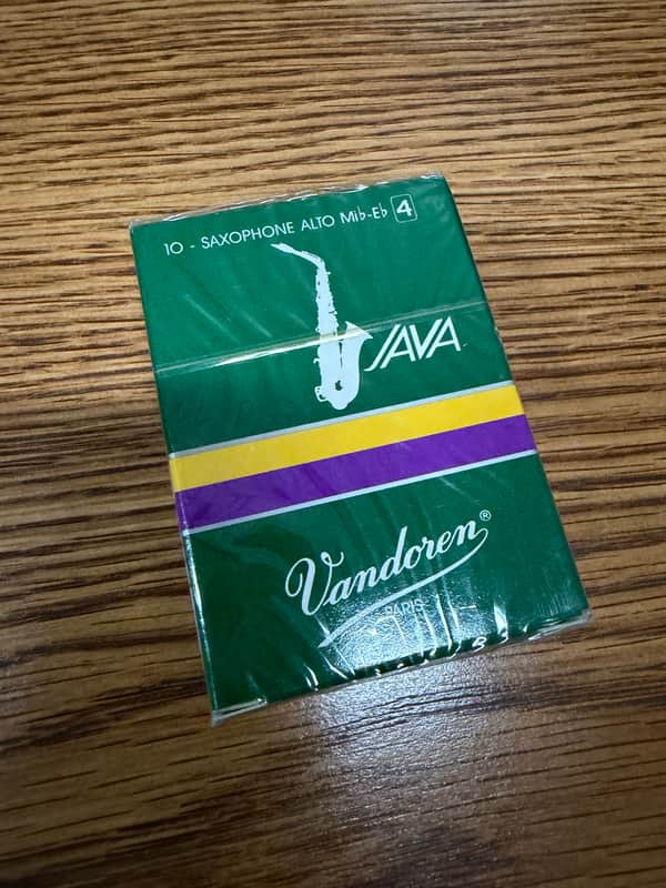 Vandoren SR264 Java Series Alto Saxophone Reeds - Strength 4 (Box of 10) 2010s - Standard image 1