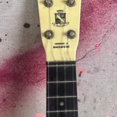 Vintage Maccaferri Islander Ukulele Red MOTS-Plastic 1960's White Poor Condition image 2