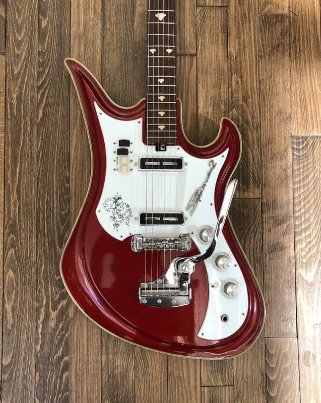 1966 Teisco Spectrum 2 Red Finish | Reverb
