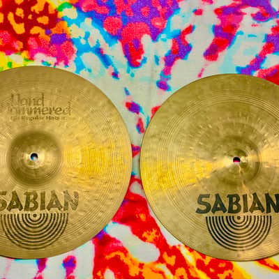Sabian 14" HH Hand Hammered Regular Hi-Hat Pair image 1