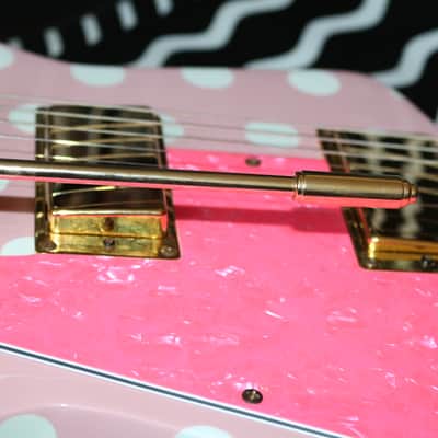 Xeno Guitars "Sweet Little Sixteen" Explorer-Shape, Pink Polka Dot image 8