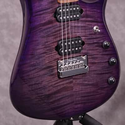 Ernie Ball Music Man JP15 Electric Guitar Purple Nebula Flame Finish - W/Setup & Case image 3
