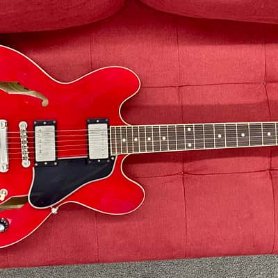 Gibson ESDT-335 Dot Reissue Semi-Hollow Body 2002 - Cherry w/ Case image 3