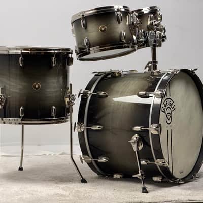 Gretsch 22/10/12/16" 140th Anniversary Drum Set - Ebony Stardust Lacquer image 2