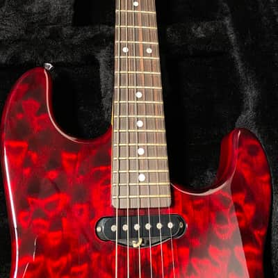 2014 Schecter USA Custom Shop California Custom Elite HSS Black Cherry Quilted Maple w/OHSC image 7