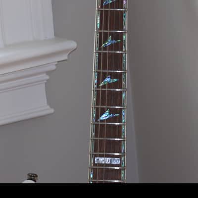 ESP LTD-M 1000 Deluxe 2008 - Snow White with Full Abalone Binding image 5