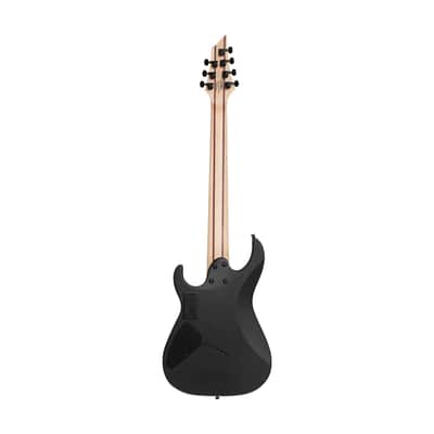 Cort KX507MS-NBB KX Series Pale Moon Ebony Top Mahogany Body Maple & Purple Heart 5-Ply Laminated Neck 7-String Multiscale Electric Guitar image 2