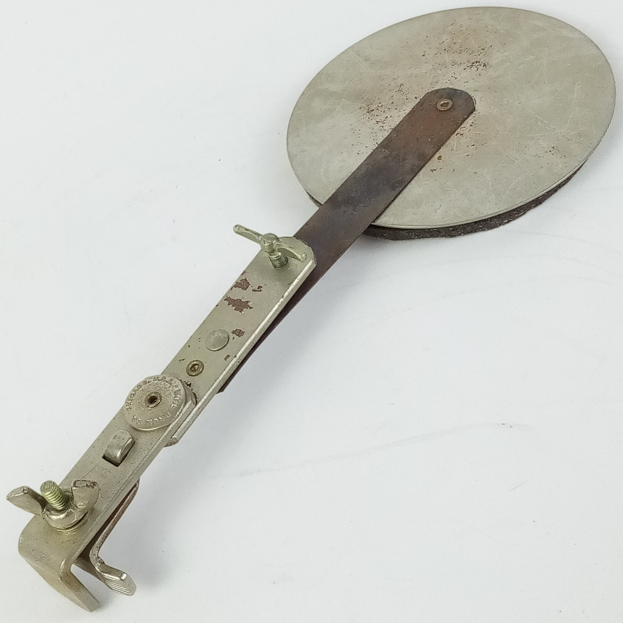 Ludwig WFL External Bass Drum Muffler Nickel Clamp-On Hoop-Mount Vintage 40s-50s — main photograph
