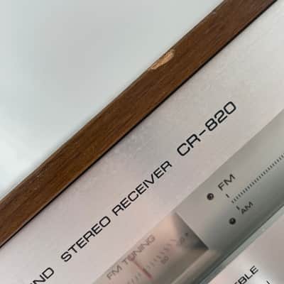 Yamaha CR-820 Natural Sound Stereo Receiver Wood Silver Face *RELAMPED WORKING image 9