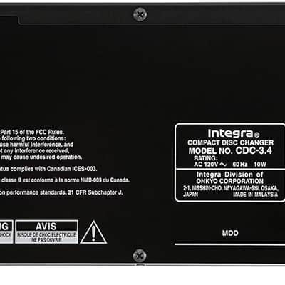 Integra - CDC-3.4 - Premium 6 Disc CD Carousel Changer - Black image 2