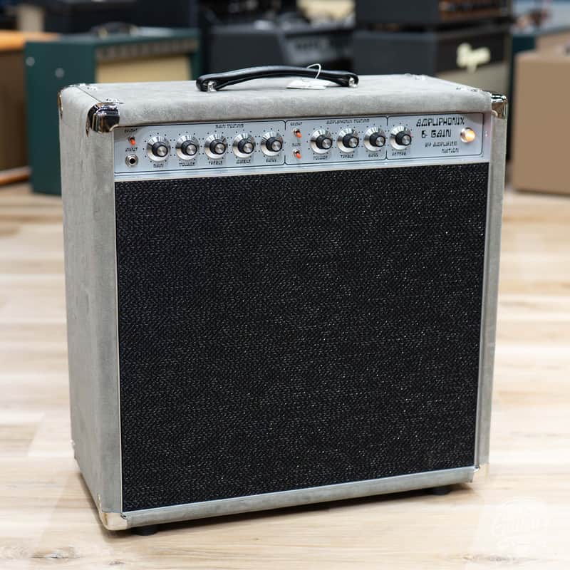 Amplified Nation Ampliphonix & Gain 50W Combo w/ Half Power Switch –Silver Suede image 1