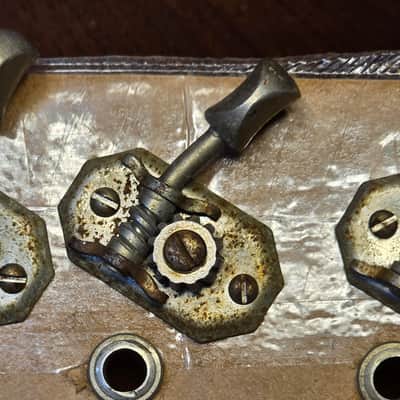 4 Inline Vintage Open Gear Kluson Guitar tuners - 1940s 1950s image 4