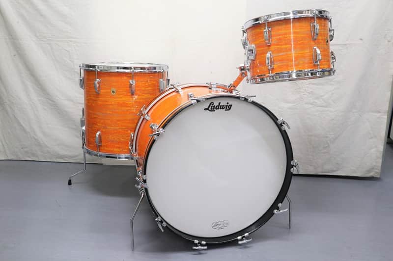 Vintage Ludwig 60s ModOrange 22 13 16 image 1