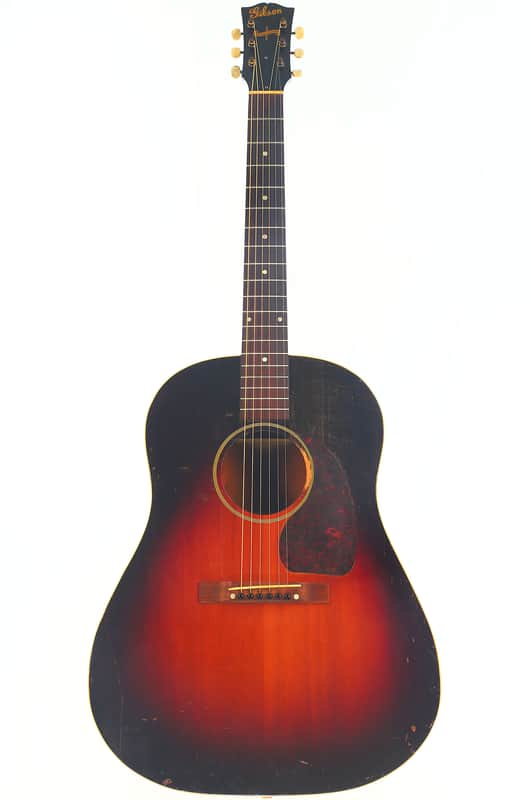 Gibson J-45 "Banner Logo" 1944 with maple back and sides - war years, character and the unmistakable Gibson slope-shoulder sound image 1