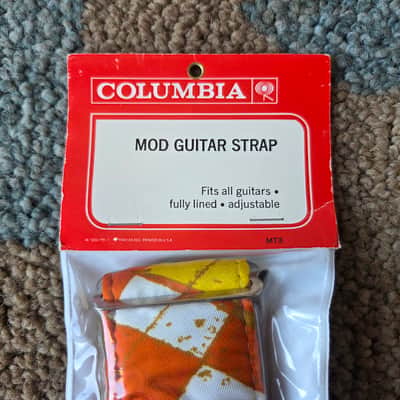 NOS Vintage 1970's Columbia Mod Guitar Strap in Original Packaging! image 3