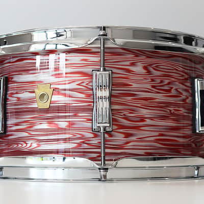 Ludwig Legacy Mahogany 6.5" x 14" Snare Drum w/ VIDEO! Vintage Pink Oyster 3-Ply image 9