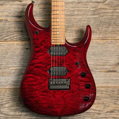 Ernie Ball Music Man JP15 Electric Guitar - Red Tide Quilt image 2