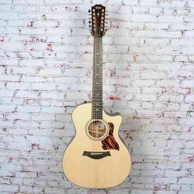 Taylor - 354ce - 12 String Acoustic-Electric Guitar -Sapele/Sitka - V-Class Bracing - Natural - with  Hardshell Case - x5043 (354ce-3) image 2
