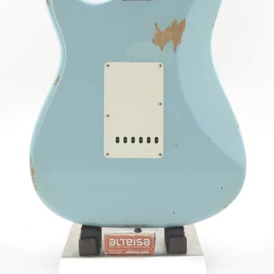 Fender Custom Shop  1962 Stratocaster Relic - FADB - Faded/Aged Daphne Blue image 12
