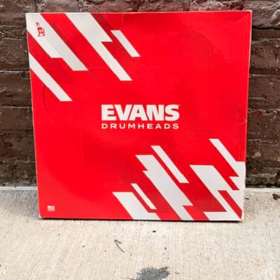Evans Used Clear Drum Heads 16" Hydraulic Red, 12" Hydraulic Red, 12" Clear and 10" Clear Respectively image 13