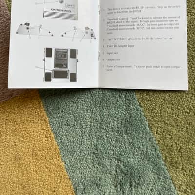 Rocktron Hush the pedal user manual, blue warranty page  and product flyer 2003 image 6