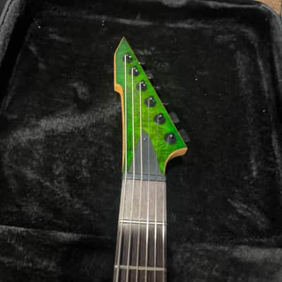 LEF Custom Guitars SS 2025 - Green Burl/ Black Limba body image 6