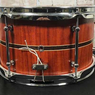 Doc Sweeney ( Danville Drumworks) 7x12 Padauk w/ Wheat Stripe image 6