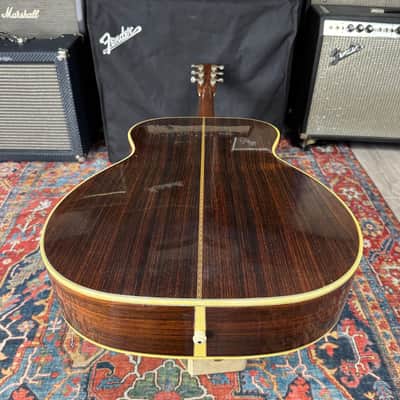 MIJ Morales BM-100 All Solid Wood 1979 "Big Mac" 0000 Size Thin Scalloped BracesAcoustic image 14