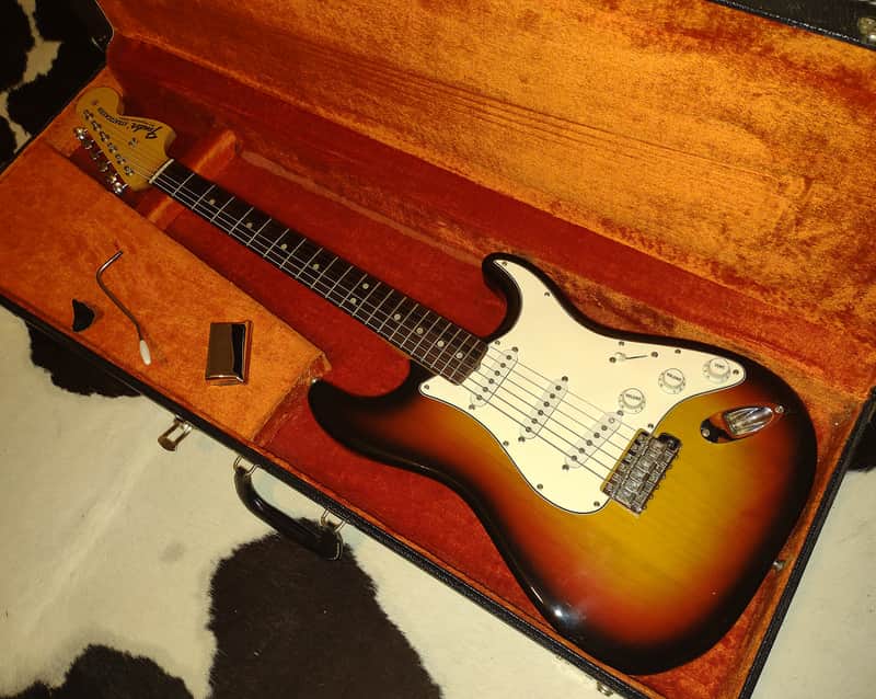 1969 Fender Stratocaster Sunburst w/Rosewood Board- All Original! Hendrix-era Strat & Case- Video Demo image 1