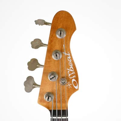 Offbeat Guitars "Priscilla" Bass in Avocado Metallic Relic, EMG Geezer Butler PJ PUs, Gotoh Hardware image 11