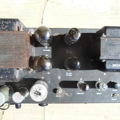 Grommes model 250K mono tube audio amplifier EL34 6L6 project 1950's image 4
