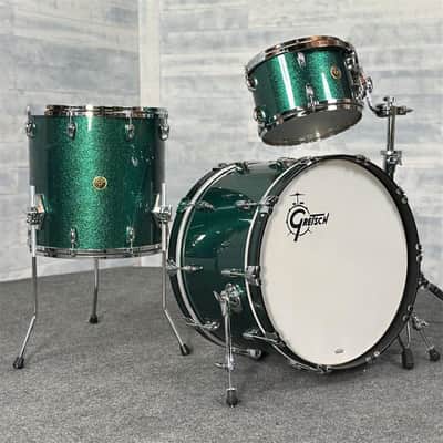 Gretsch USA Custom 3pc Drum Set 22/12/16 Cadillac Green Sparkle