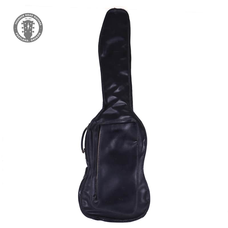 1960s Fender Precision Bass Gig-Bag  Black Leather image 1
