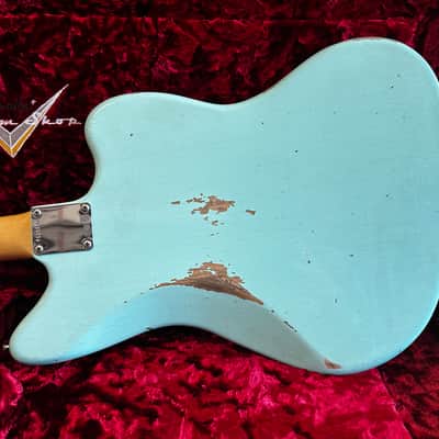 Fender Custom Shop Dealer Select '61 Jazzmaster Wide Range Relic Left-Handed 2022 - Surf Green image 16