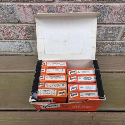 Vintage 1960's Gibson Guitar String Counter Top Display Box w/ String Boxes, Strings! image 6