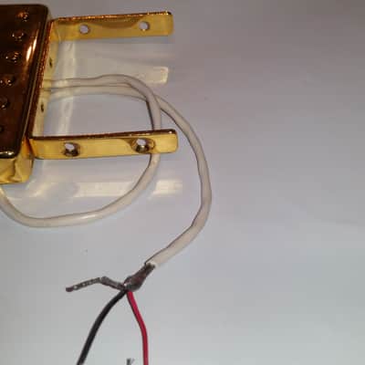 Floating Mini Humbucker pickup reads 14.44 gold color image 3