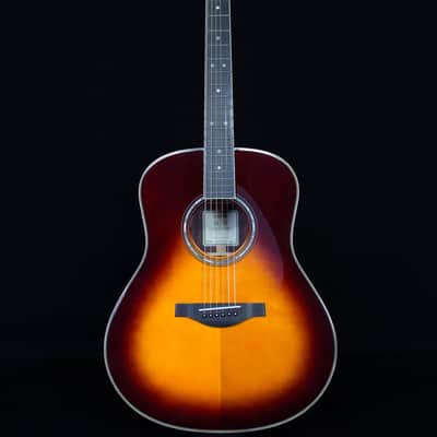 Yamaha LL-TA TransAcoustic Dreadnought, Brown Sunburst with Hard Bag image 5