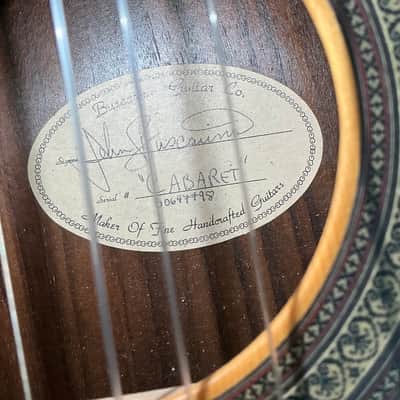 1998 Buscarino Cabaret Acoustic Electric Classical Nylon Flat Top Guitar w/ Original Hard Shell Case image 23
