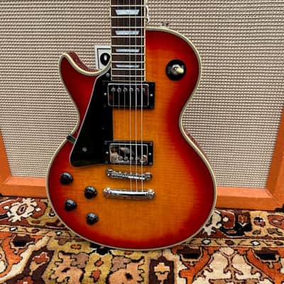 Left-handed LH lefty 1990s Hohner L59 Professional – rare Les Paul Custom replica! image 2