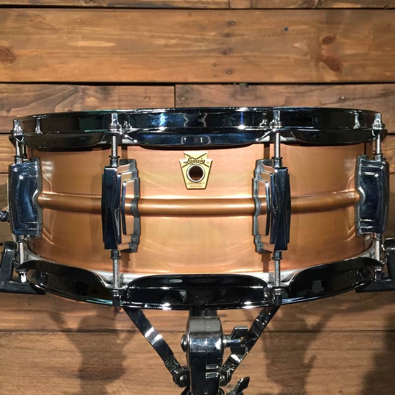 Ludwig LC661 Raw Copper Phonic 5x14" Snare Drum image 1