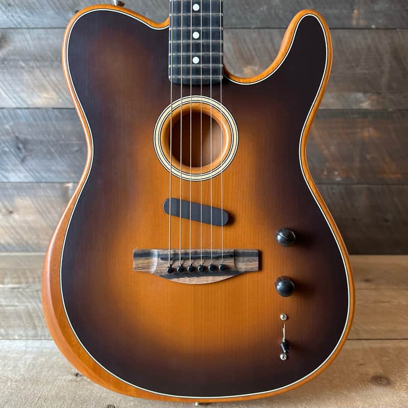 Used Fender American Acoustasonic Telecaster - Sunburst image 1