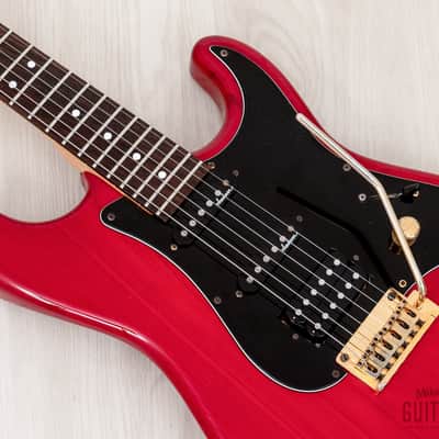 1991 Charvel by Jackson CST-060-SSH Superstrat S-Style See-Through Red w/ Case, Japan image 7