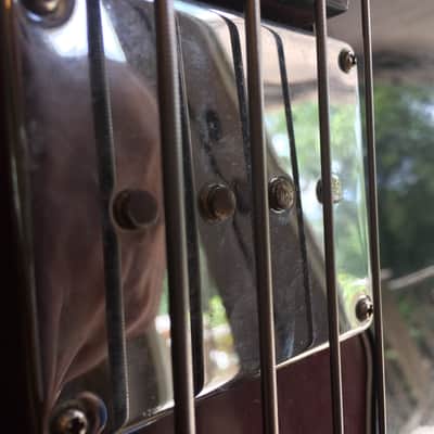 Global 495 B Bass Guitar (SG EB3 Short Scale) 1970's Aged Cherry image 10