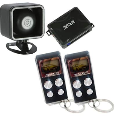 Absolute AL810 Car Alarm Keyless Entry 500' Range Two 4 Button LCD Remote control image 1