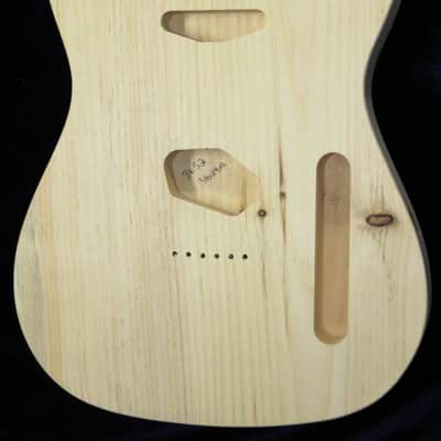 1 Piece Aged Pine Telecaster Tele Body Standard 3lbs 14oz #3652 USA IMPORT CHARGES INCLUDED image 1