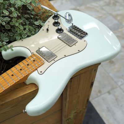 Fender Blacktop Stratocaster HH with Maple Fretboard in Sonic Blue (2011) image 6