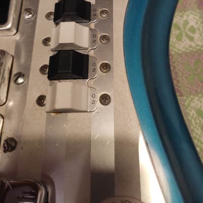 1966 Teisco Del Rey ET-460 "Shark Fin" - Metallic Blue image 13
