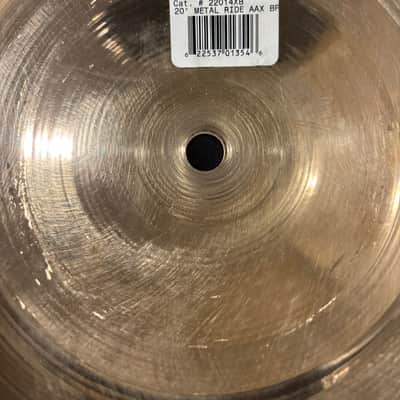 Sabian 20” AAX Metal Ride Cymbal 3100g (RARE!) image 7