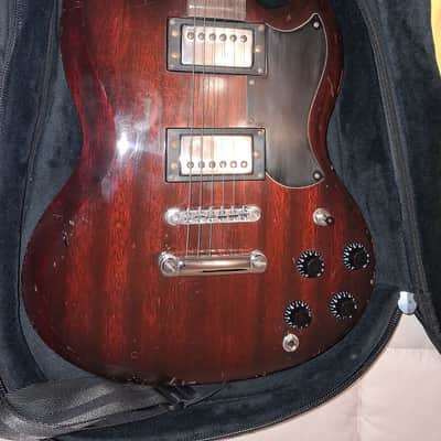 Made in Japan 70's by Matsumoku REFURBISHED MODIFIED AND REFRETTED Westminster SG walnut with UK Monty's Guitars wiring kit image 4