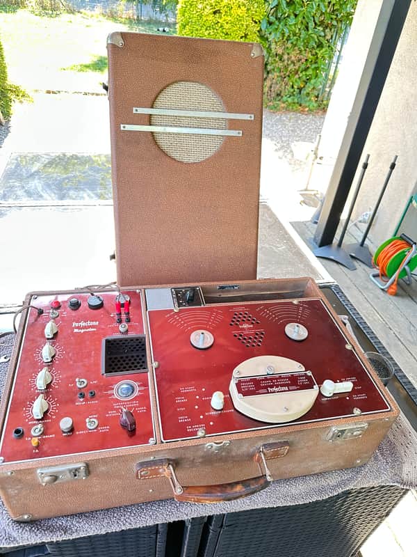 Reel to reel recorder Perfectone Dabe 126 - 1952 - Brown image 1